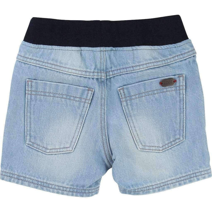 Boss Bleached Denim Shorts-Shorts-BOSS-kids atelier