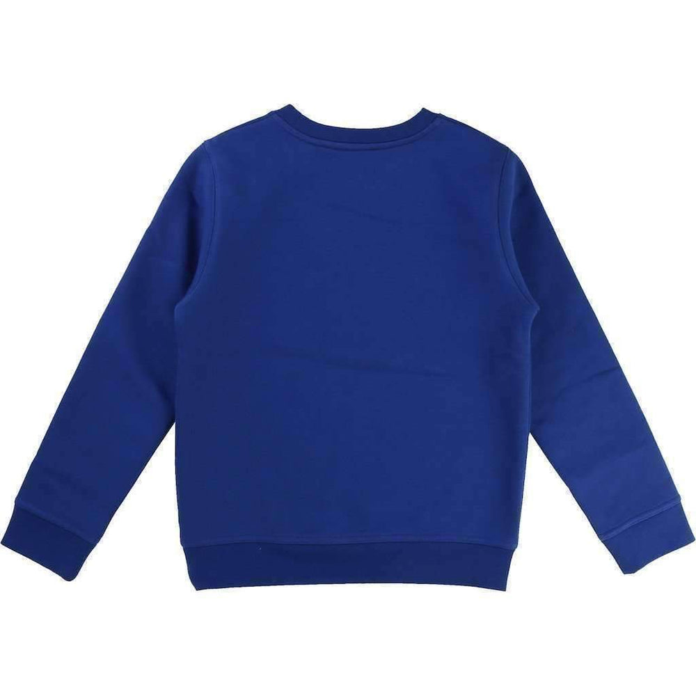 Boss Blue Fleece Sweatshirt-Shirts-BOSS-kids atelier