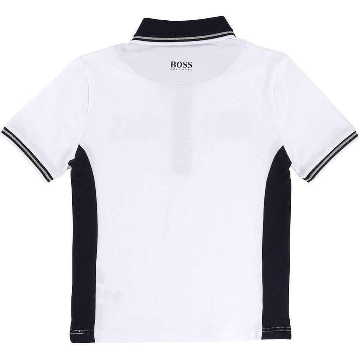 Boss Fancy Logo Polo Shirt-Shirts-BOSS-kids atelier