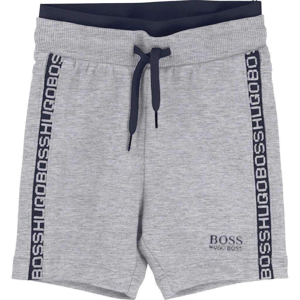 Boss Gray Bermuda Shorts-Shorts-BOSS-kids atelier