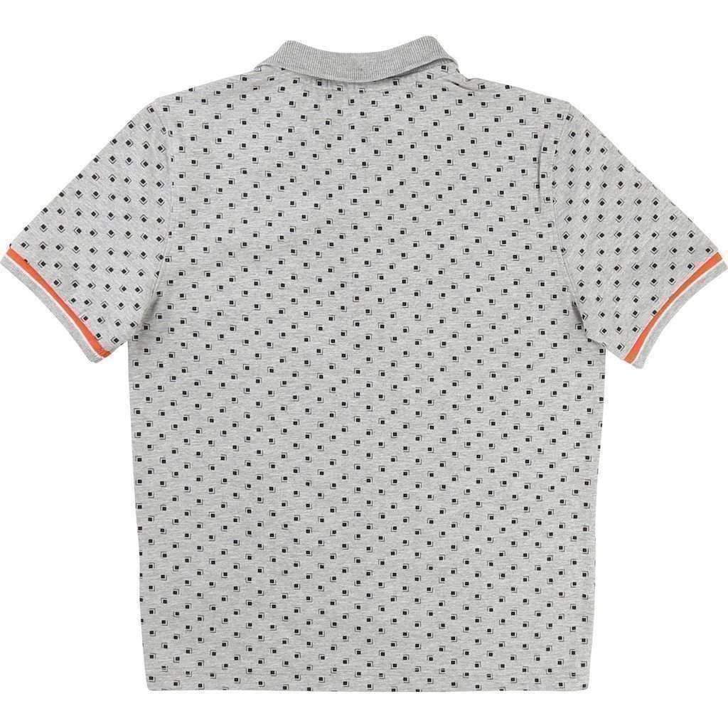 Boss Gray Patterned Polo-Shirts-BOSS-kids atelier