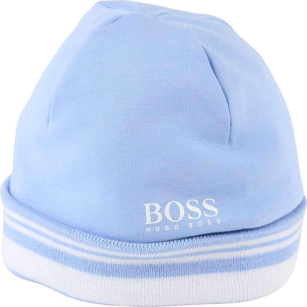 Boss Printed Hat Light Blue-Accessories-BOSS-44-Blue-kids atelier