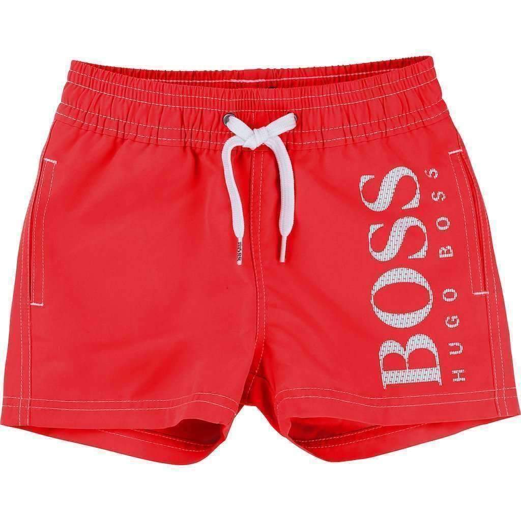 Boss Red Swim Shorts-Swimwear-BOSS-kids atelier