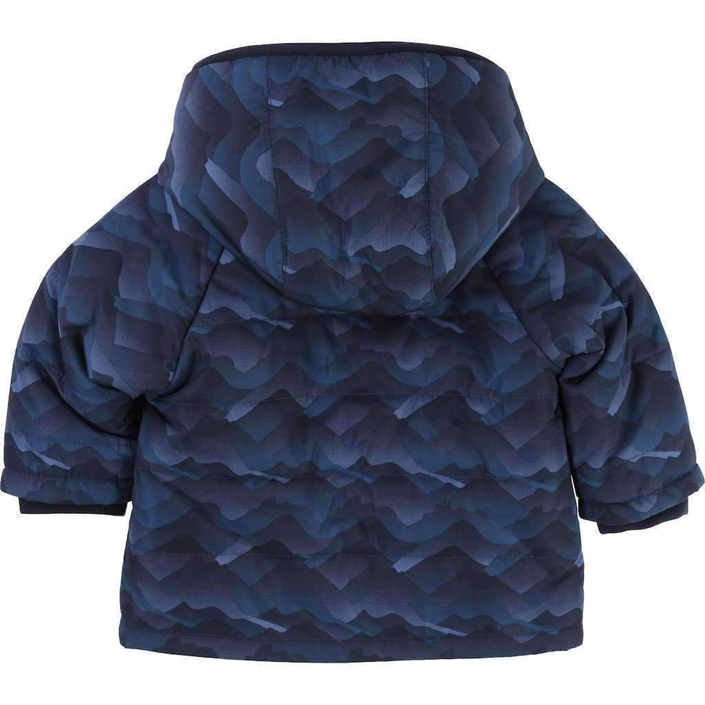 Boss Slate Blue Puffer Jacket-Outerwear-BOSS-kids atelier