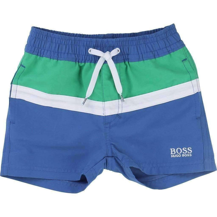 Boss Striped Swim Shorts-Swimwear-BOSS-kids atelier