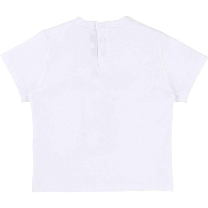 Boss White Cotton T-Shirt-Shirts-BOSS-kids atelier