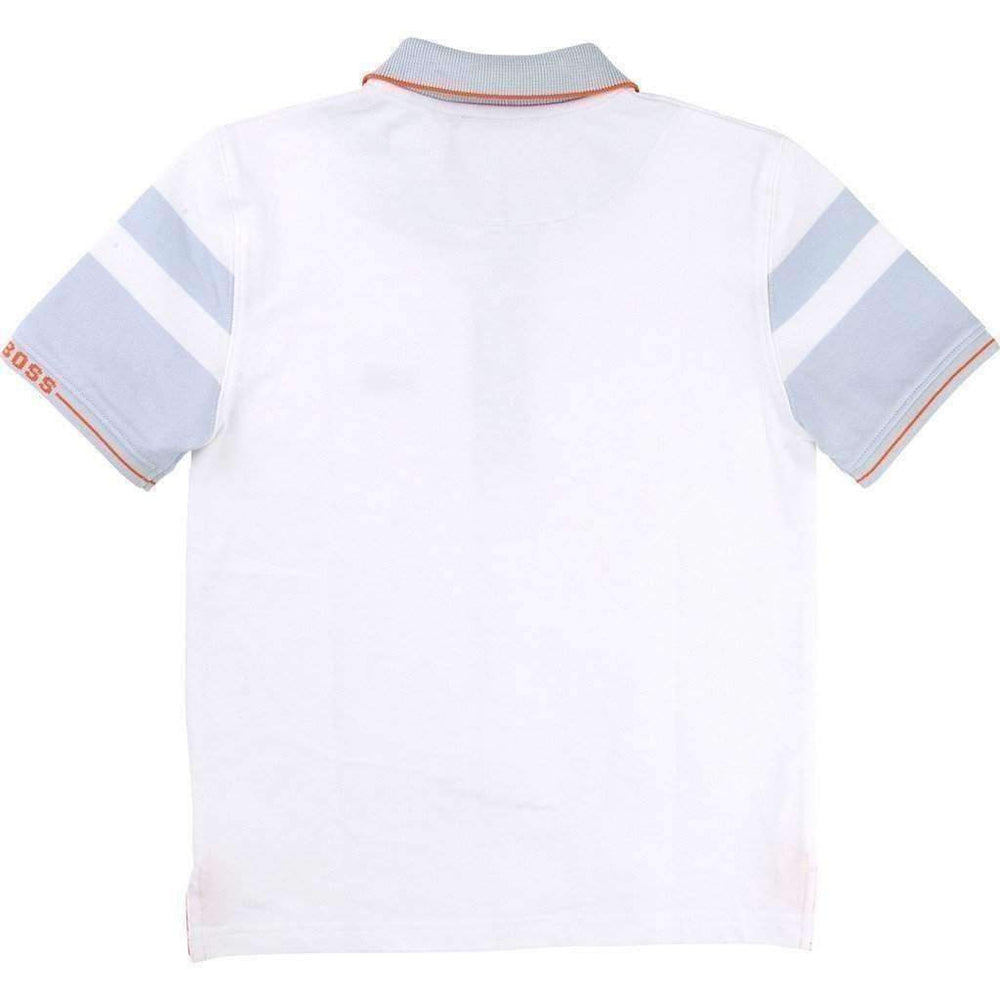 Boss White Polo Shirt-Shirts-BOSS-kids atelier