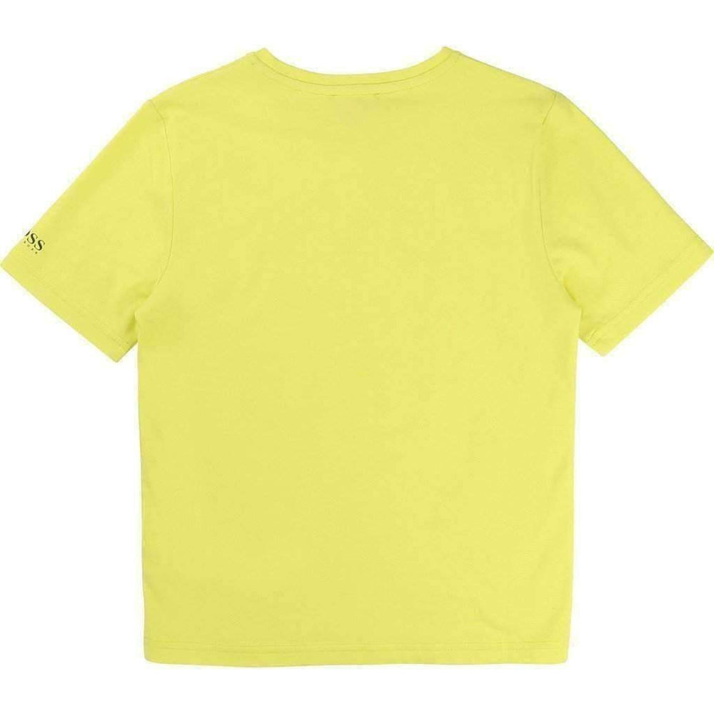 Boss Yellow Design T-Shirt-Shirts-BOSS-kids atelier