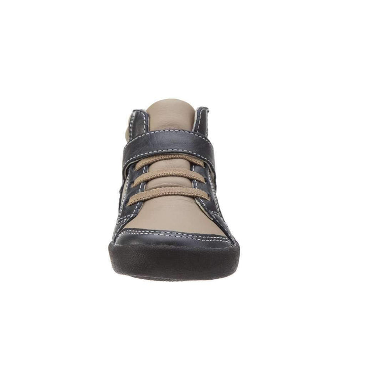 Brown Leather High Top Sneakers-Shoes-Old Soles-kids atelier
