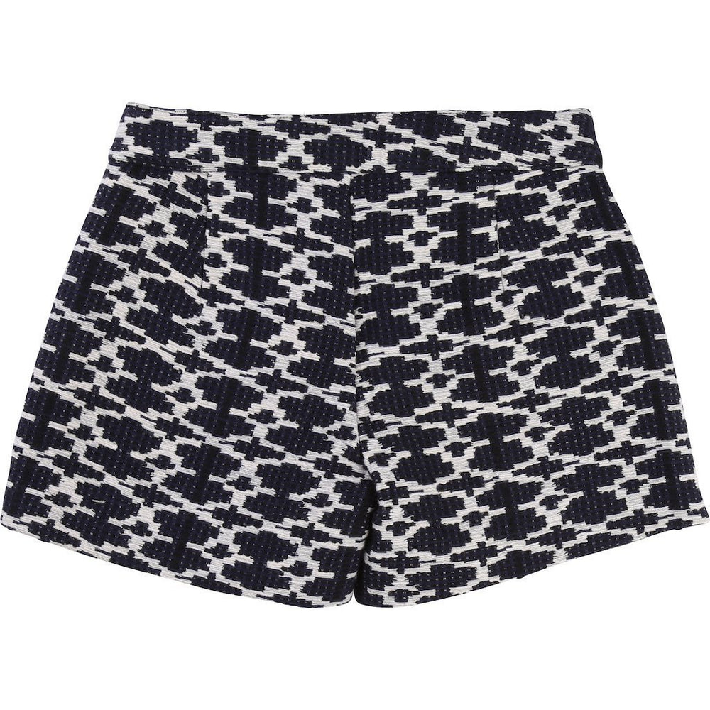 carrement-beau-black-white-patterned-shorts-y14077-84n