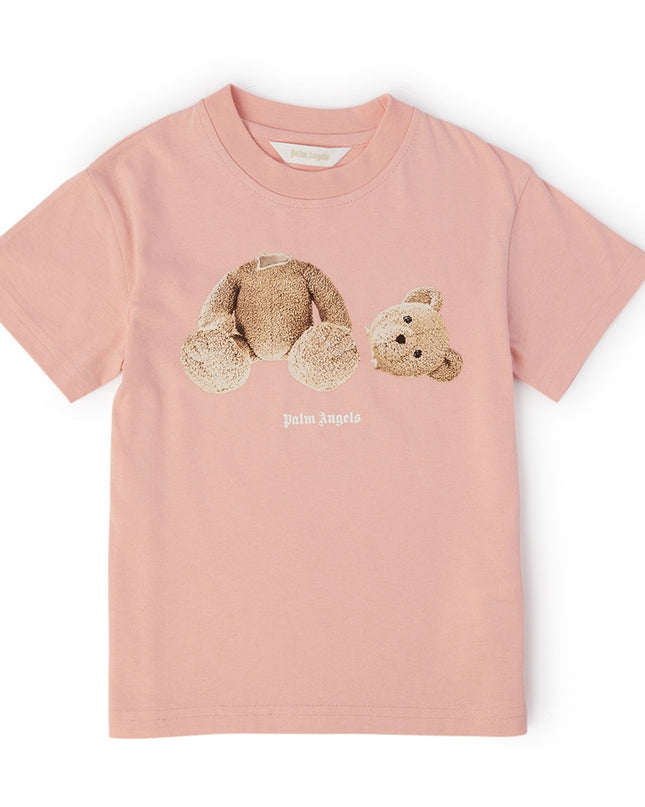 palm-angels-pgaa002c99jer0013060-Pink Cotton Jersey T-Shirt