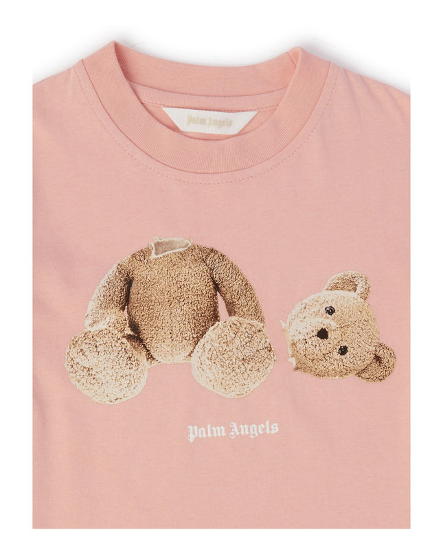 palm-angels-pgaa002c99jer0013060-Pink Cotton Jersey T-Shirt