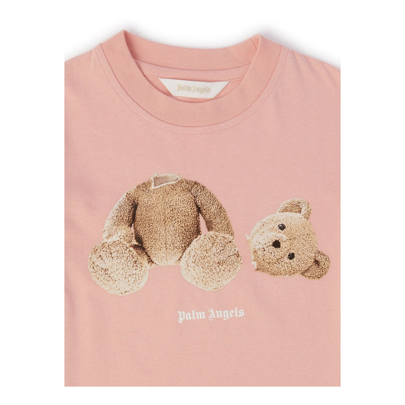 palm-angels-pgaa002c99jer0013060-Pink Cotton Jersey T-Shirt