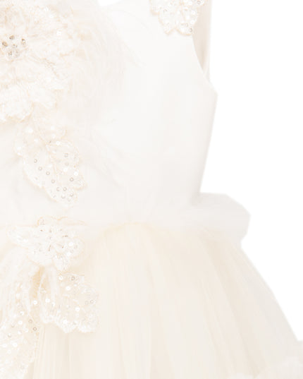 Off White Jasmine Tulle Dress