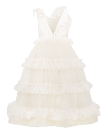 Off White Jasmine Tulle Dress
