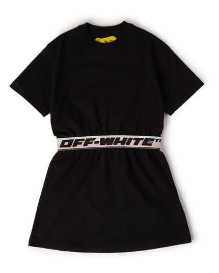 off-white-ogdb009s23jer0011010-Black Logo Dress