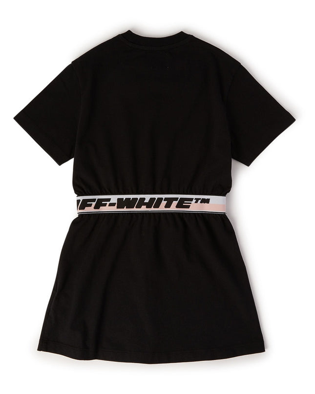 off-white-ogdb009s23jer0011010-Black Logo Dress