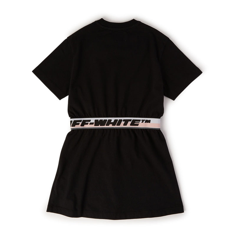 off-white-ogdb009s23jer0011010-Black Logo Dress