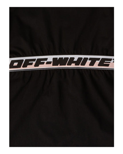 off-white-ogdb009s23jer0011010-Black Logo Dress