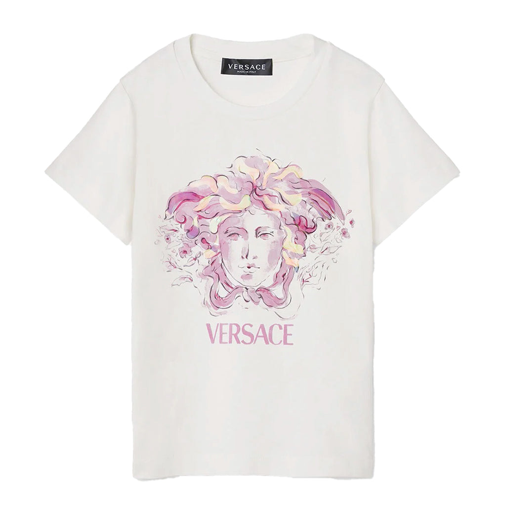 versace-White Medusa T-Shirt-1000052-1a04708-2w970