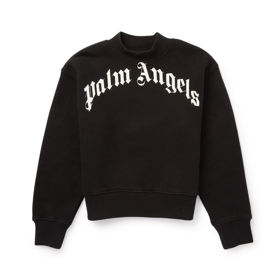 palm-angels-pbba001c99fle0041001-Black Logo Sweatshirt
