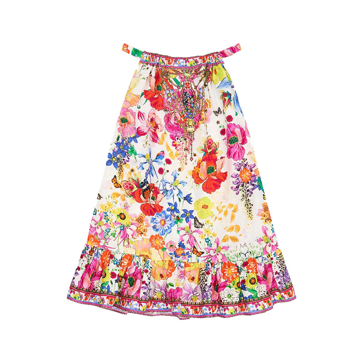 Floral Frill Hem Dress