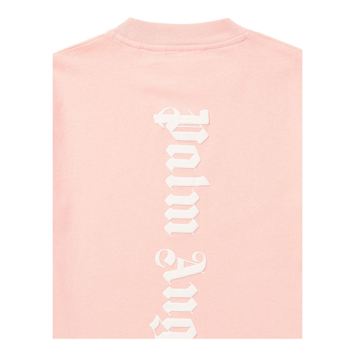 palm-angels-pgdb002c99jer0013001-Pink Logo Print T-Shirt Dress