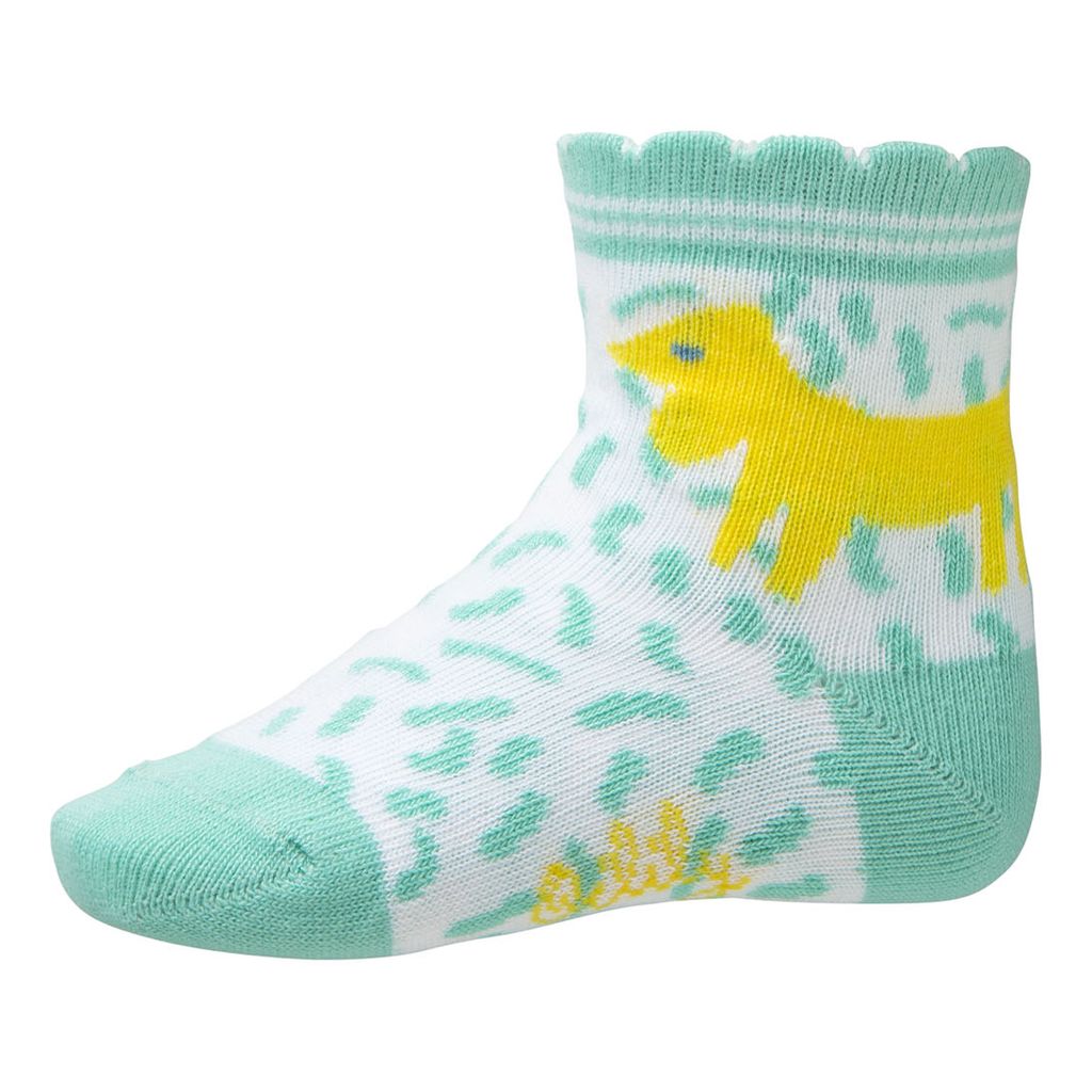 Turquoise Dog Muggle Ankle Socks