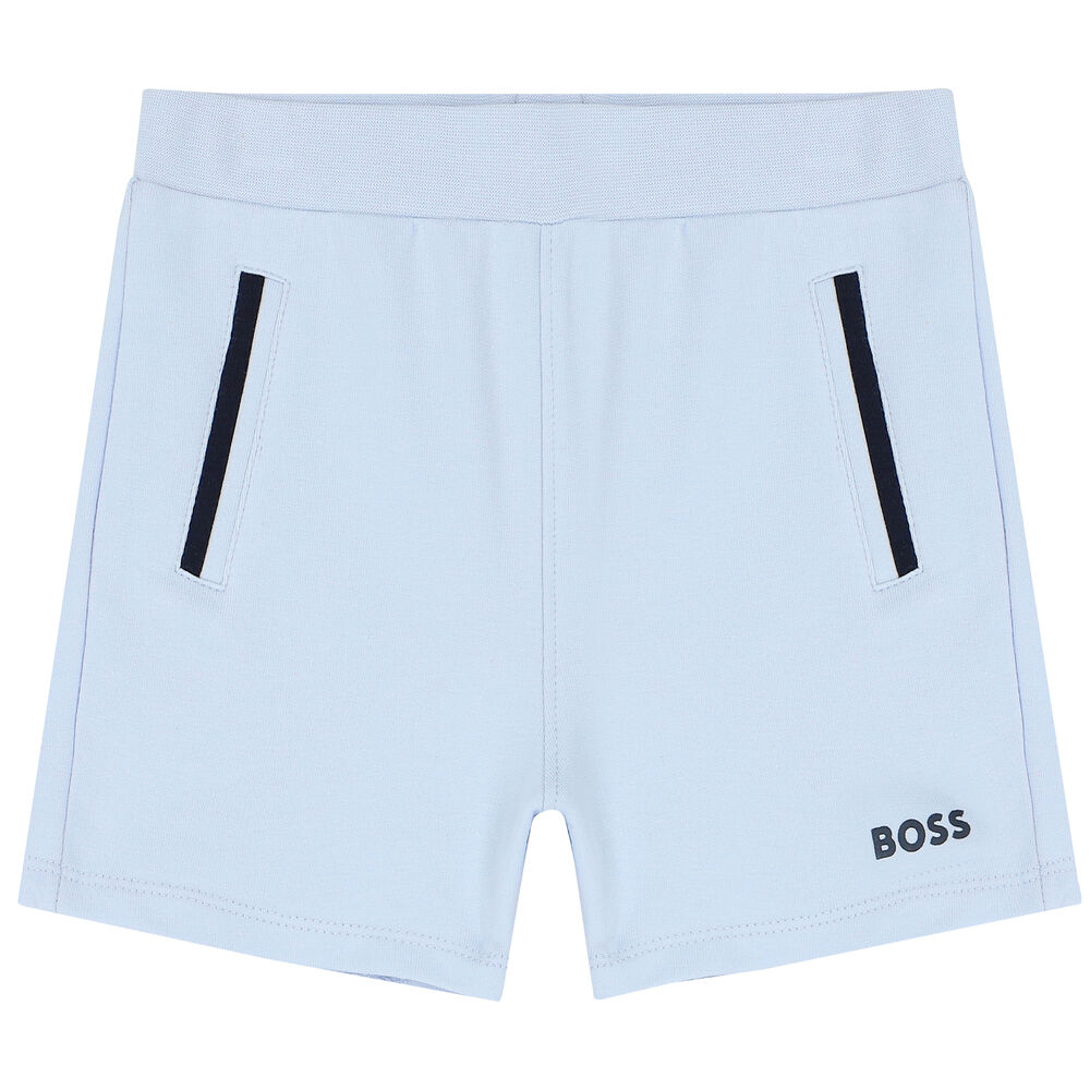 boss-j94343-771-nb-Pale Blue Logo Shorts