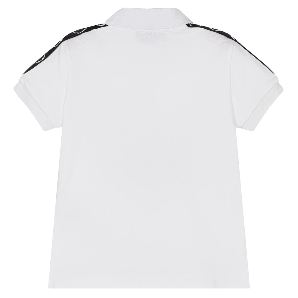 moschino-White Cotton Piqué Polo Shirt-hum04a-lfa01-10101