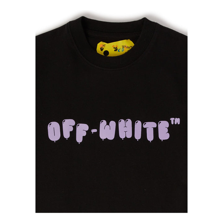 off-white-ogaa001s23jer0031036-Black Logo T-Shirt