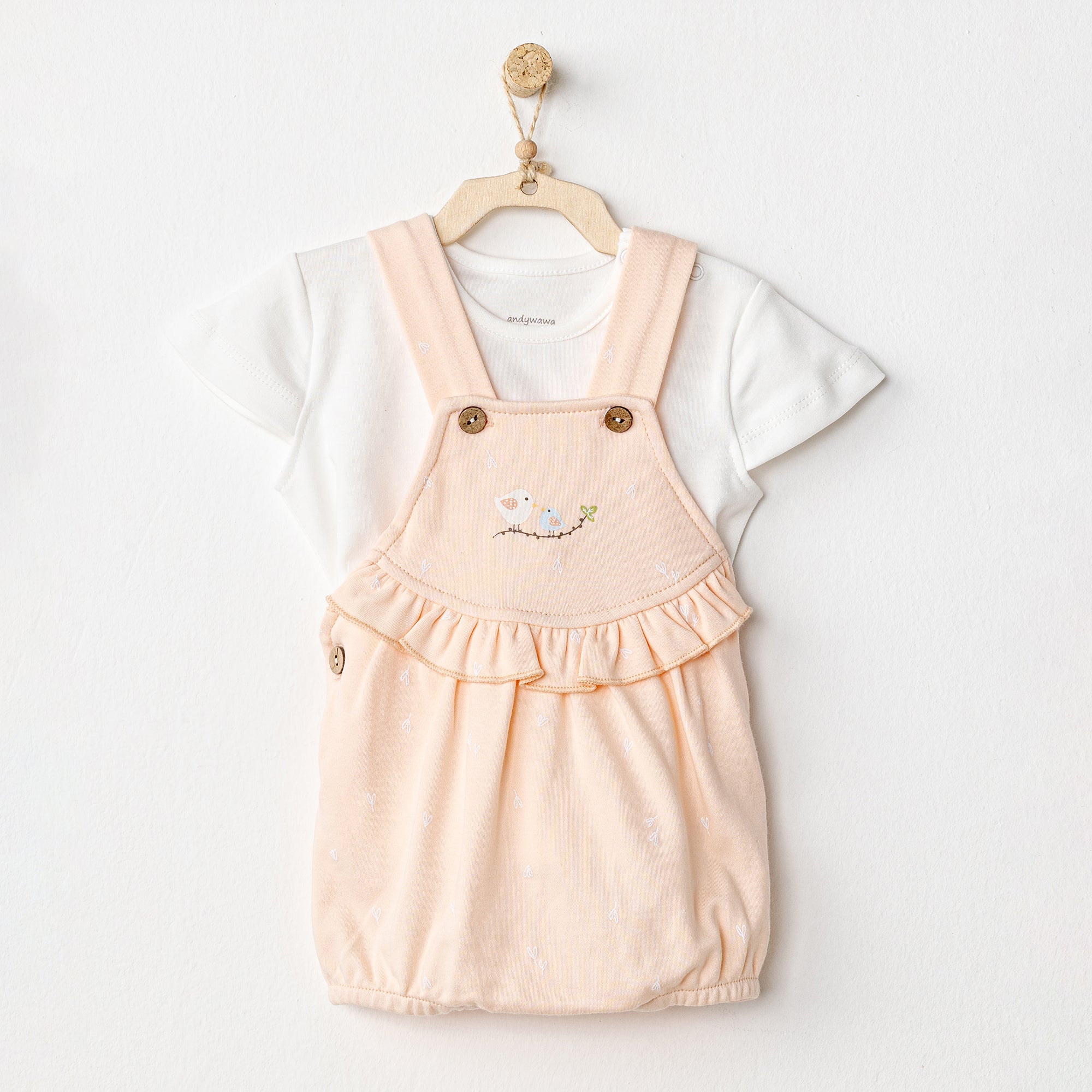 Andywawa Spring Birds Overall Outfit Andywawa Spring Birds Overall Outfit