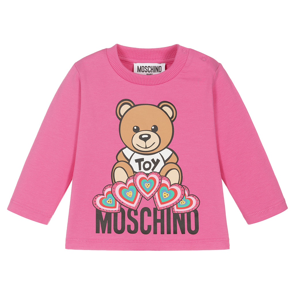 moschino-Pink Teddy Bear Sweatshirt-mdo00c-lba11-50879