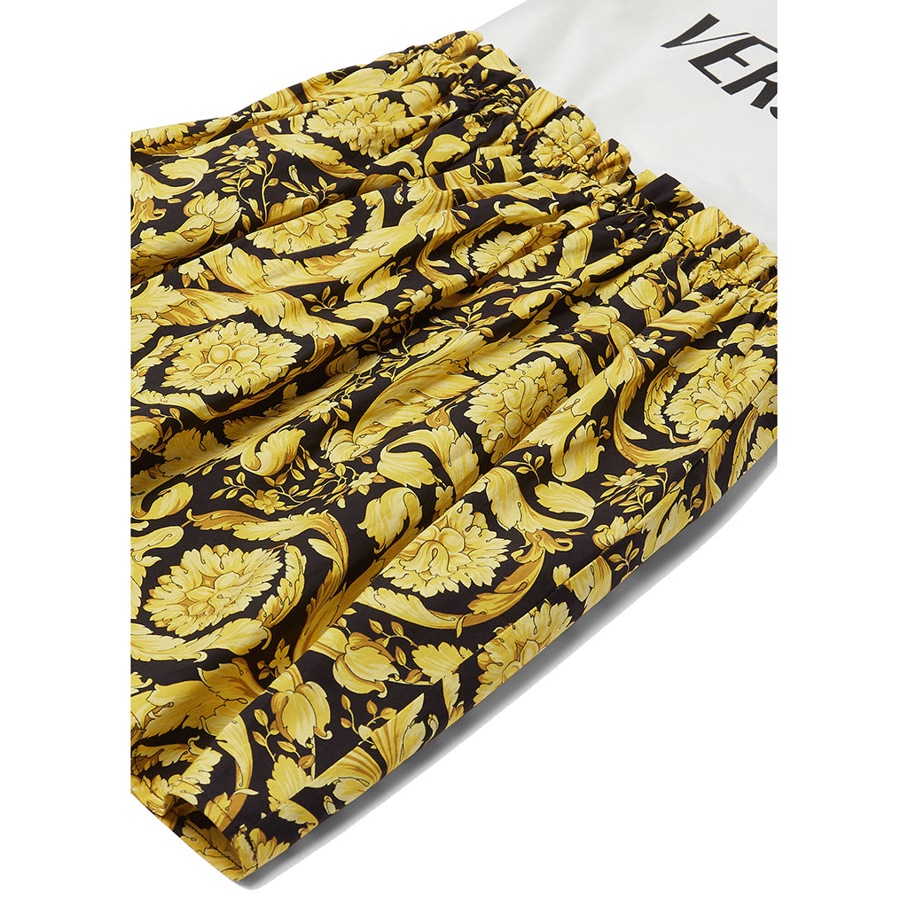 White & Gold Logo Dress kids atelier