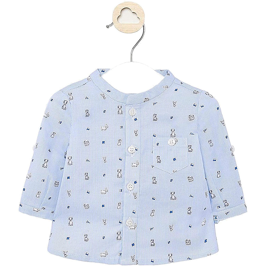 Sky Blue Puppy Shirt kids atelier