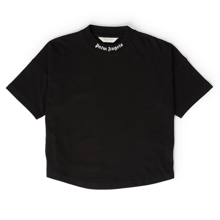 Black Rear Logo Print T-Shirt