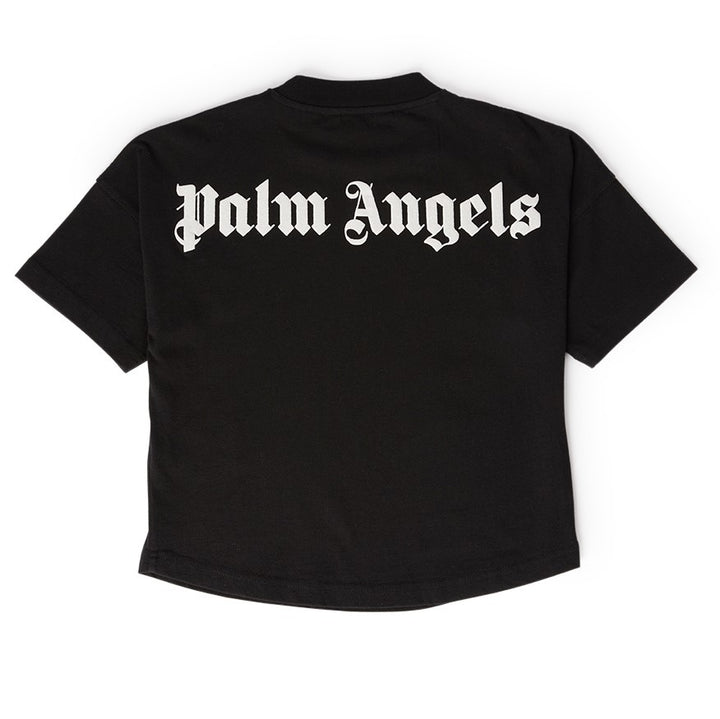 Black Rear Logo Print T-Shirt