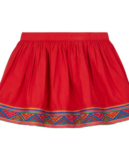 OILILY-Senna skirt 24 plain red-YF18GSK201-24-Default-Oilily-kids atelier