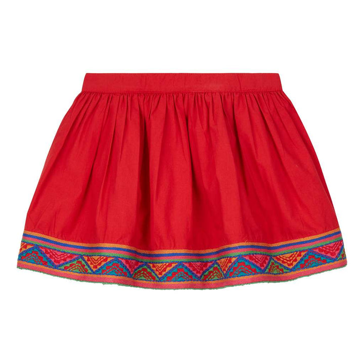 OILILY-Senna skirt 24 plain red-YF18GSK201-24-Default-Oilily-kids atelier