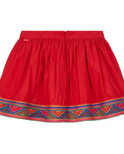 OILILY-Senna skirt 24 plain red-YF18GSK201-24-Default-Oilily-kids atelier