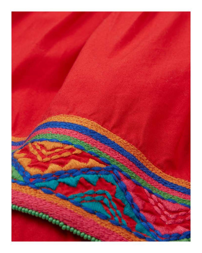 OILILY-Senna skirt 24 plain red-YF18GSK201-24-Default-Oilily-kids atelier