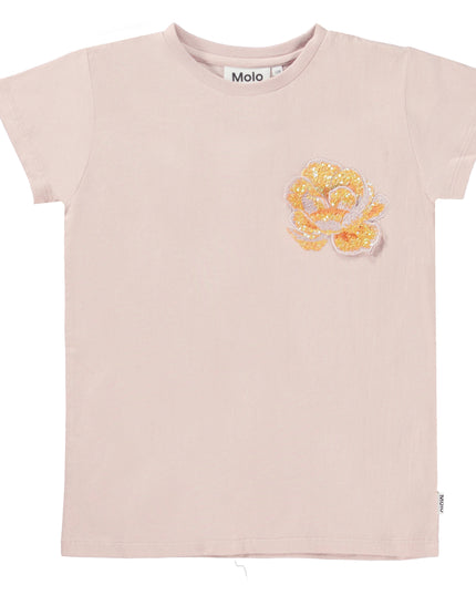 molo-Ranva Sequin Roses T-Shirt-2s23a210-7945
