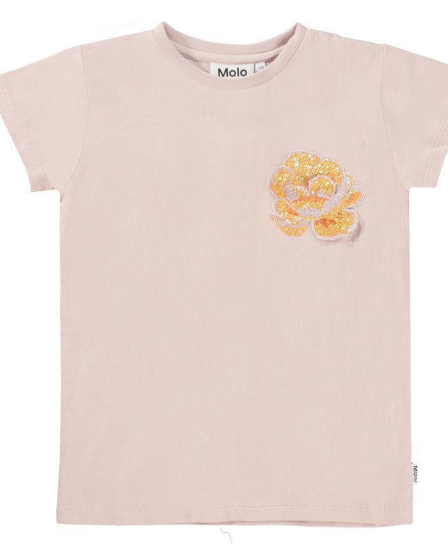 molo-Ranva Sequin Roses T-Shirt-2s23a210-7945