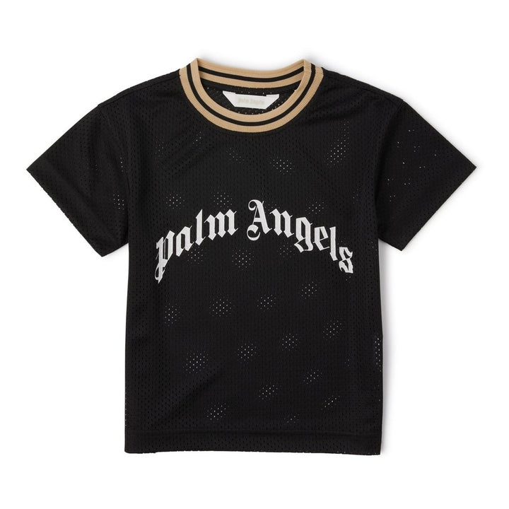 pa-Black Curved Logo T-Shirt-pbaa005f22jer0011001