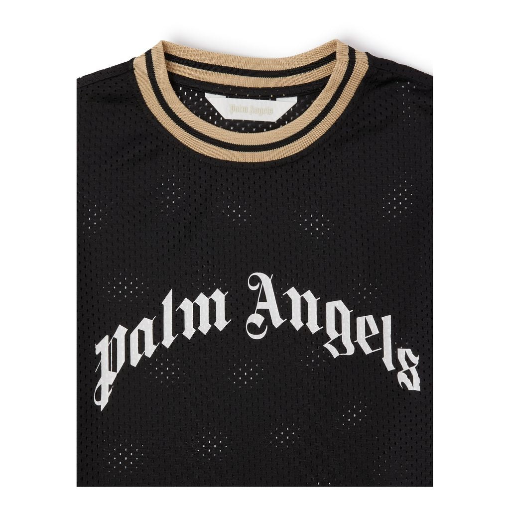 pa-Black Curved Logo T-Shirt-pbaa005f22jer0011001