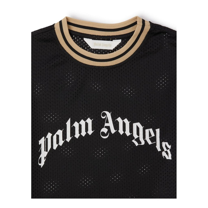 pa-Black Curved Logo T-Shirt-pbaa005f22jer0011001