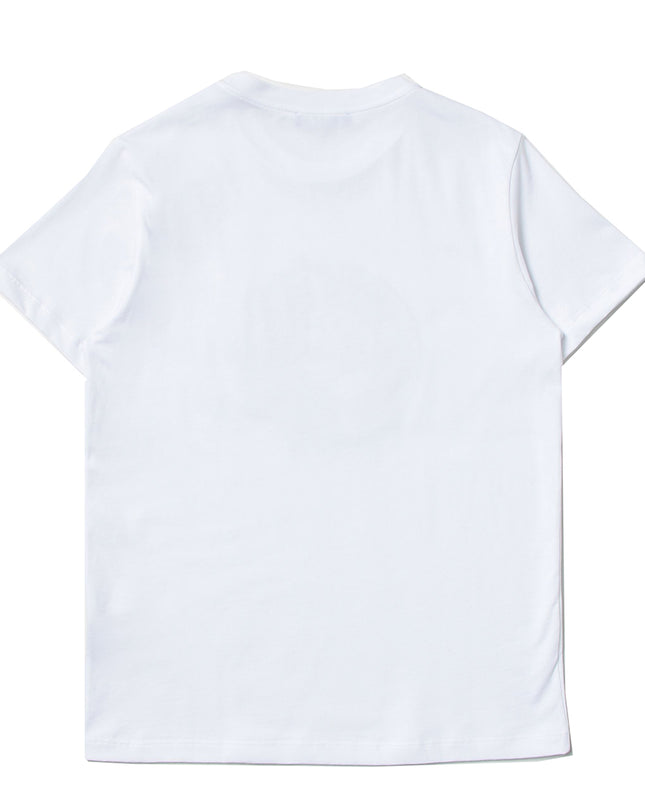 balmain-White Logo T-Shirt-6r8q81-j0177-100or