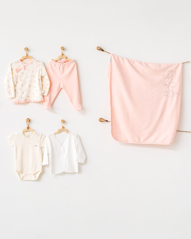 Pink 5 Piece Newborn Set
