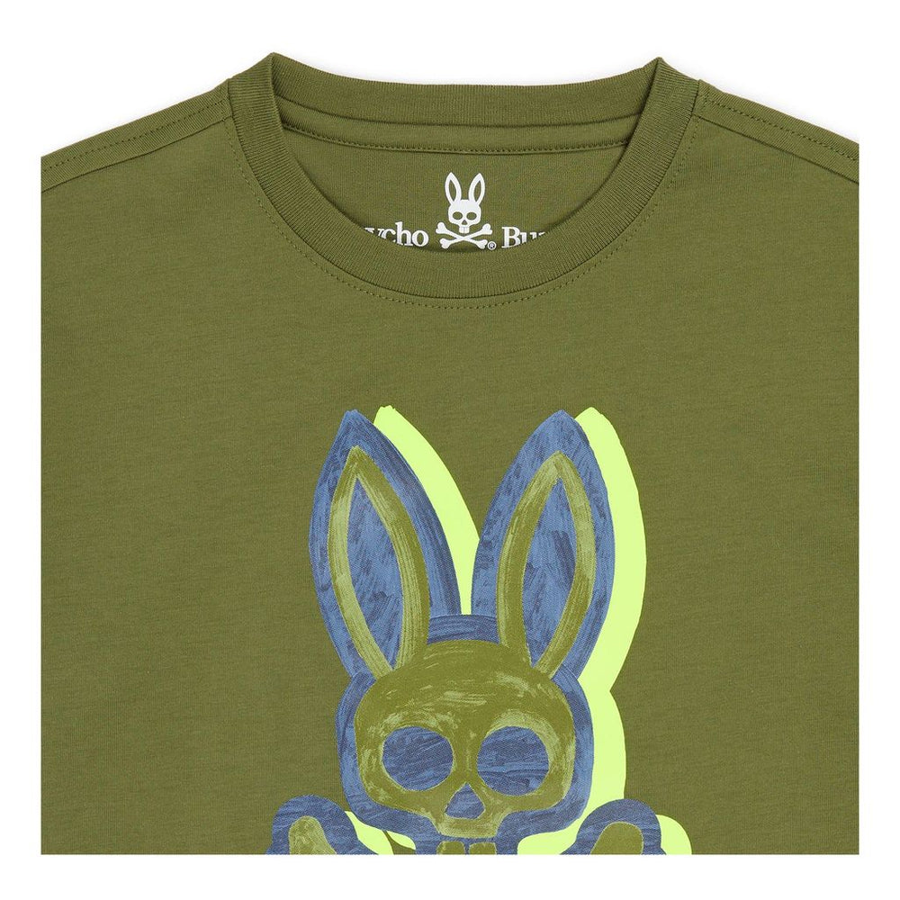 psycho-bunny-Green Bunny Logo T-Shirt-b0u981u1pc-301