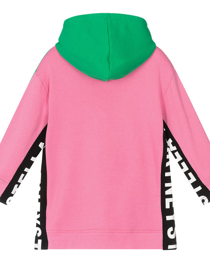 Green Logo Tape Hoodie Dress